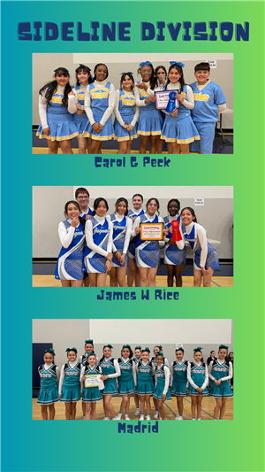 Cheer Competition - Sideline Winners